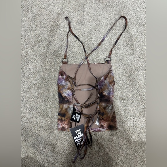 The Ragged Priest Nova Skull Print Parachute Pants Trousers and Backless Top 12 - Picture 9 of 13